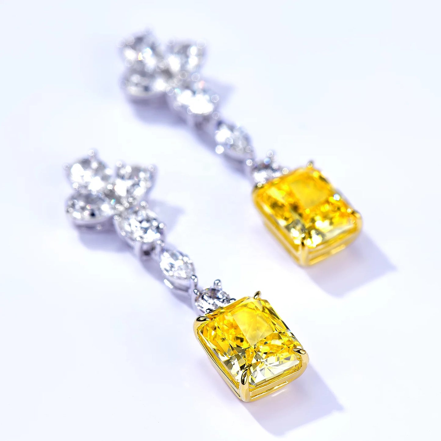 Yellow Gemstone 925 Sterling Silver set