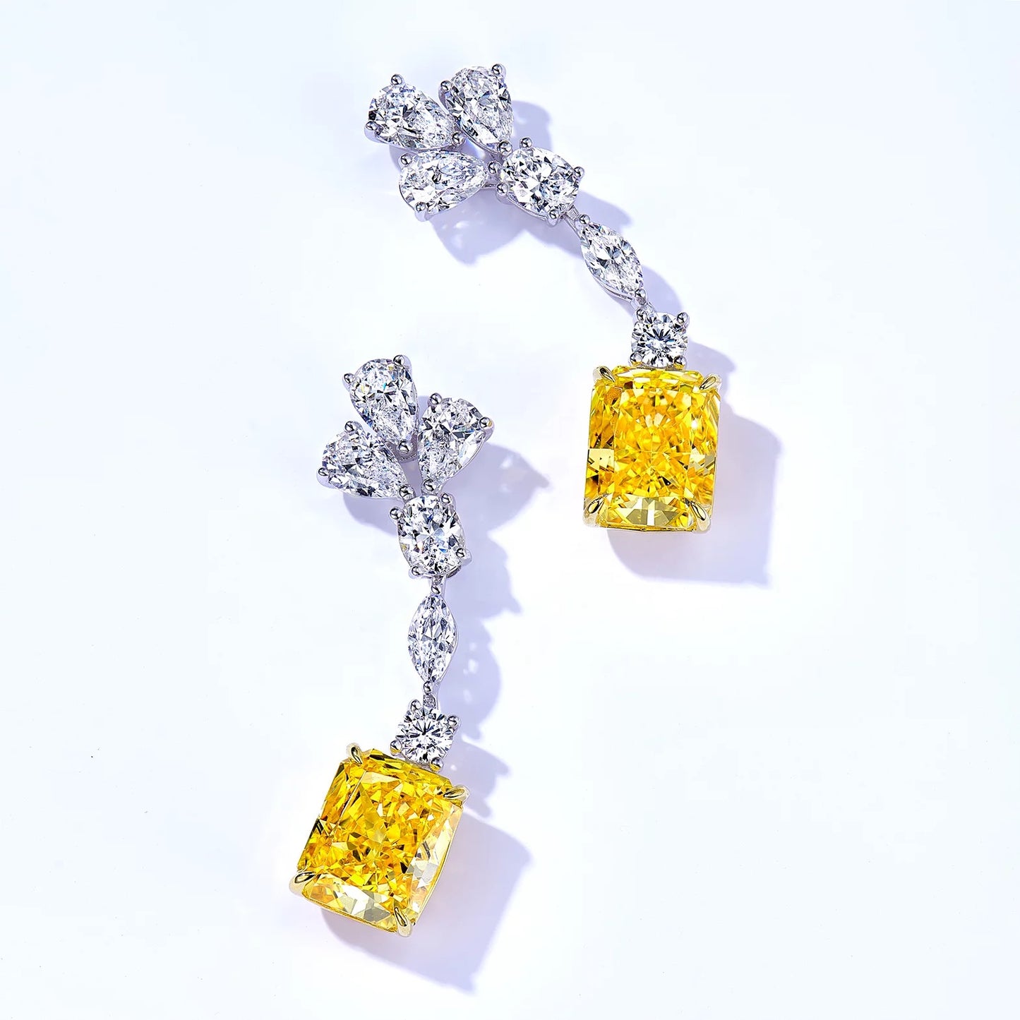 Yellow Gemstone 925 Sterling Silver set