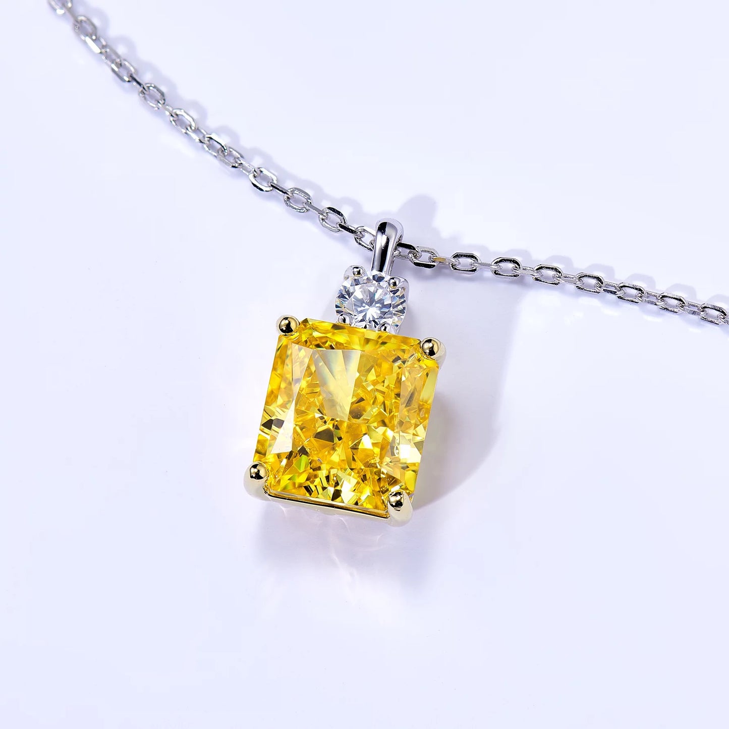 Yellow Gemstone 925 Sterling Silver set