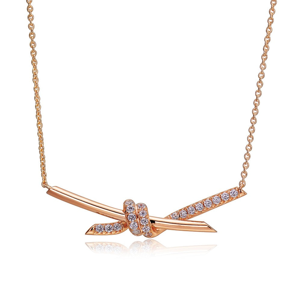 Rose Gold Knot Necklace