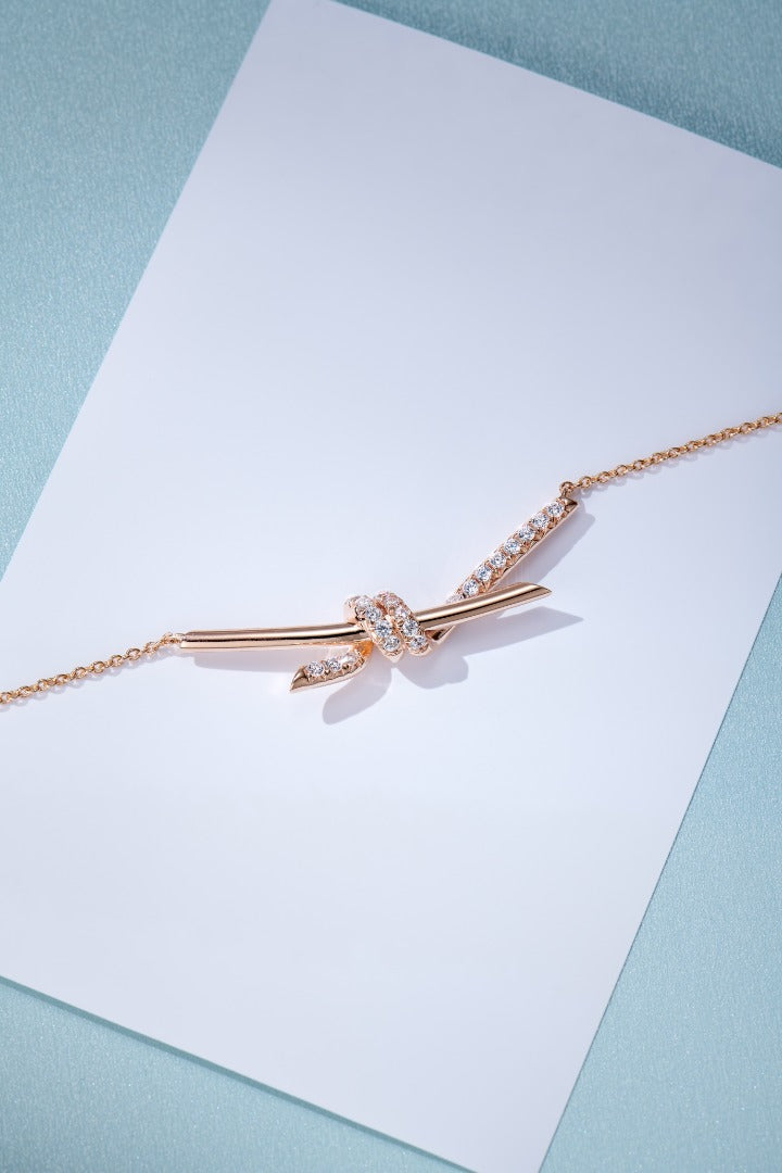 Rose Gold Knot Necklace